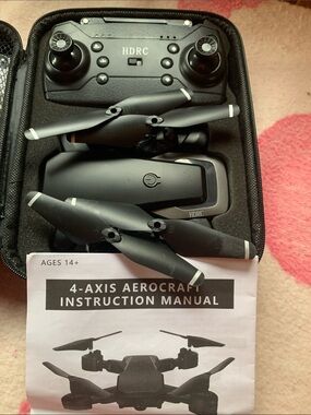 HDRC Drone. Foldable 4-Axis Drone with Controller New. Never Used.